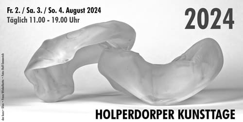 Einladungskarte der Holperdorper Kunsttage im August 20204